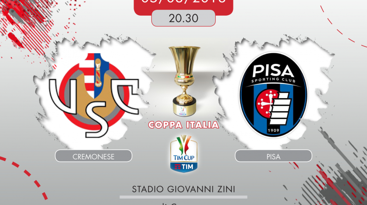 Cremonese-Pisa 5-7 dcr, tabellino e cronaca della sfida di TIM Cup