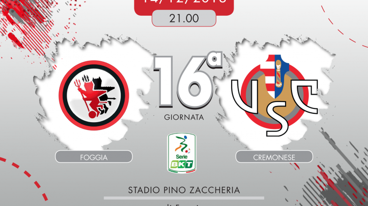 Foggia-Cremonese 3-1, tabellino e cronaca