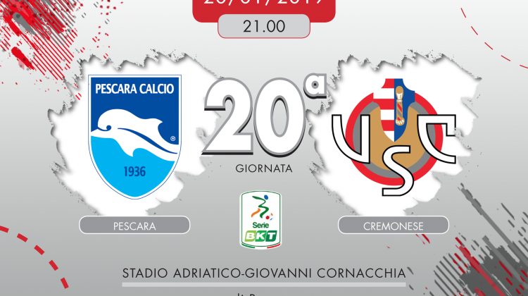 Pescara-Cremonese 0-0, tabellino e cronaca