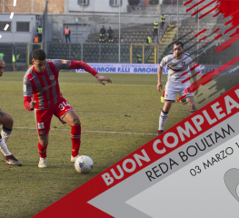 Auguri a Reda Boultam, centrocampista grigiorosso