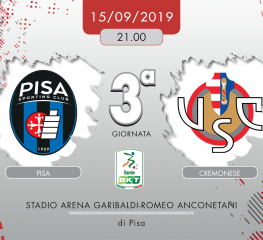 Pisa-Cremonese 4-1, tabellino e cronaca
