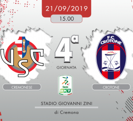 Cremonese-Crotone 2-1, tabellino e cronaca
