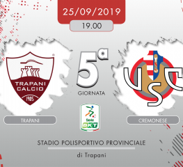 Trapani-Cremonese 0-0, tabellino e cronaca