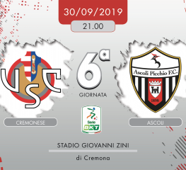 Cremonese-Ascoli 1-0, tabellino e cronaca