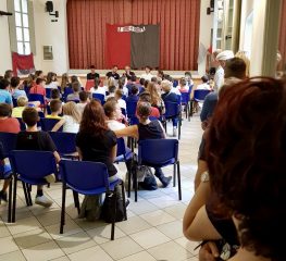 Cremo, lezione di Rastelli, Ravaglia e Ravanelli ai bambini di Corte de’ Frati