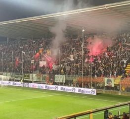 Cosenza-Cremonese, le foto dei tifosi grigiorossi