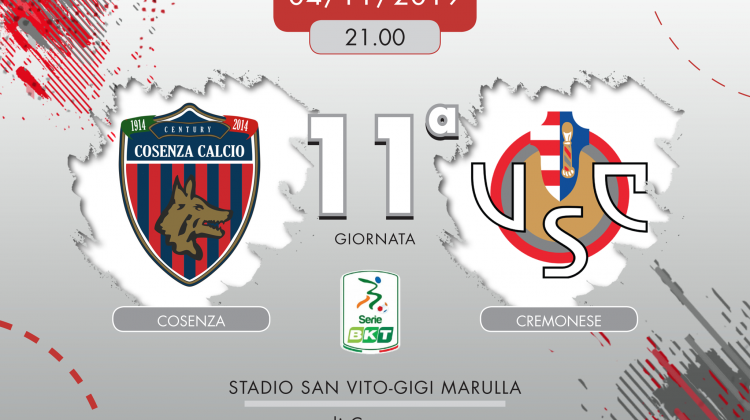 Cosenza-Cremonese 2-0, tabellino e cronaca