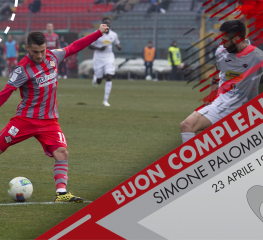 Auguri a Simone Palombi, ex cannoniere grigiorosso