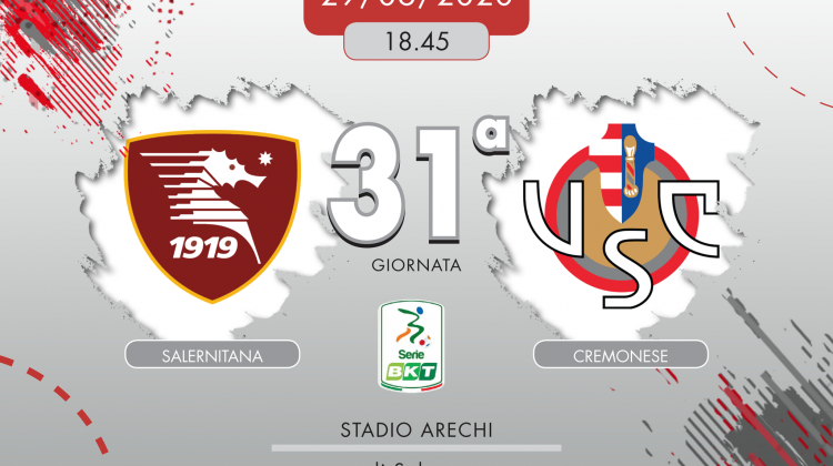 Salernitana-Cremonese 3-3, tabellino e cronaca