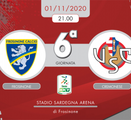 Frosinone-Cremonese 1-0, tabellino e cronaca