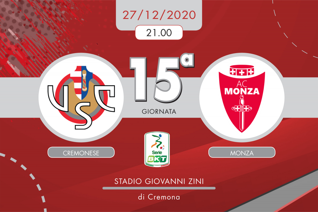 Cremonese-Monza 0-2, tabellino e cronaca