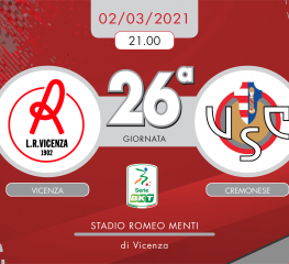 Vicenza-Cremonese 3-1, tabellino e cronaca