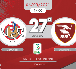 Cremonese-Salernitana 0-1, tabellino e cronaca