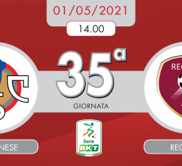 Cremonese-Reggina 1-1, tabellino e cronaca