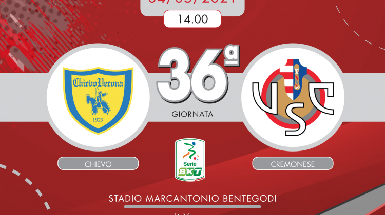 Chievo-Cremonese 1-1, tabellino e cronaca