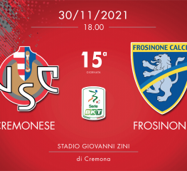 Cremonese-Frosinone 1-1, tabellino e cronaca