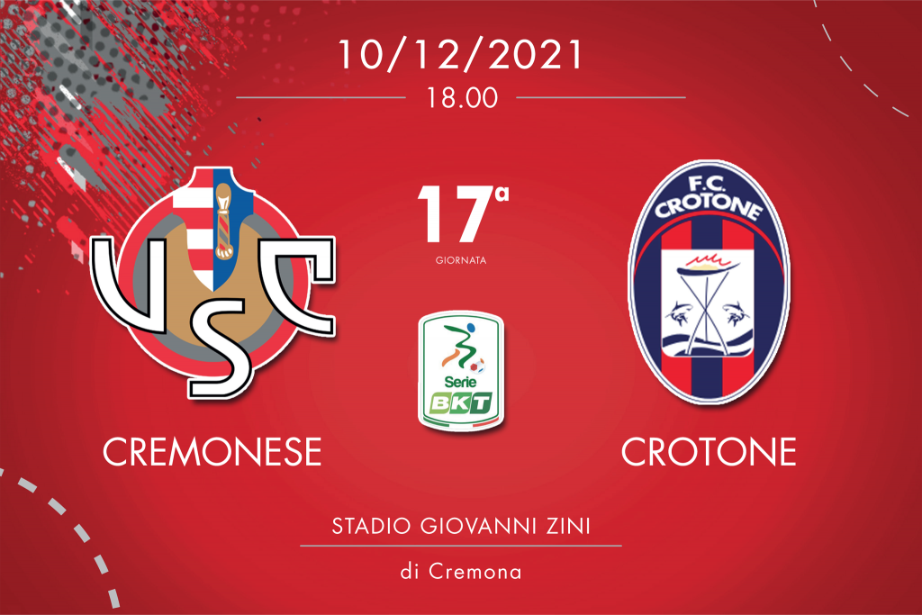 Cremonese-Crotone 3-2, tabellino e cronaca