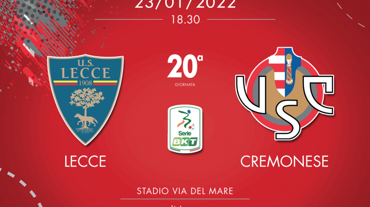 Lecce-Cremonese 2-1, tabellino e cronaca