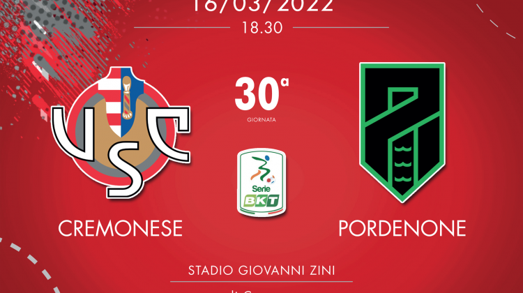 Cremonese-Pordenone 2-1, tabellino e cronaca