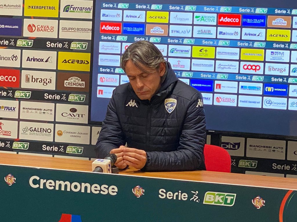 Brescia, Inzaghi: «Il pari sarebbe stato più giusto»
