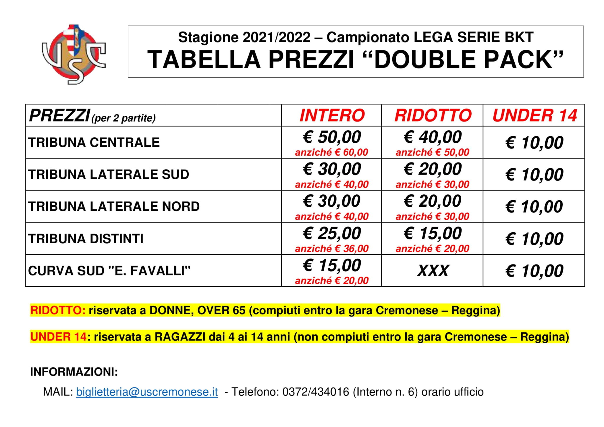 Double Pack - Cremonese