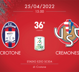 Crotone-Cremonese 3-1, tabellino e cronaca