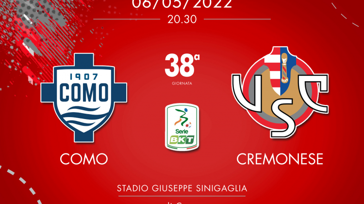 Como-Cremonese 1-2, tabellino e cronaca