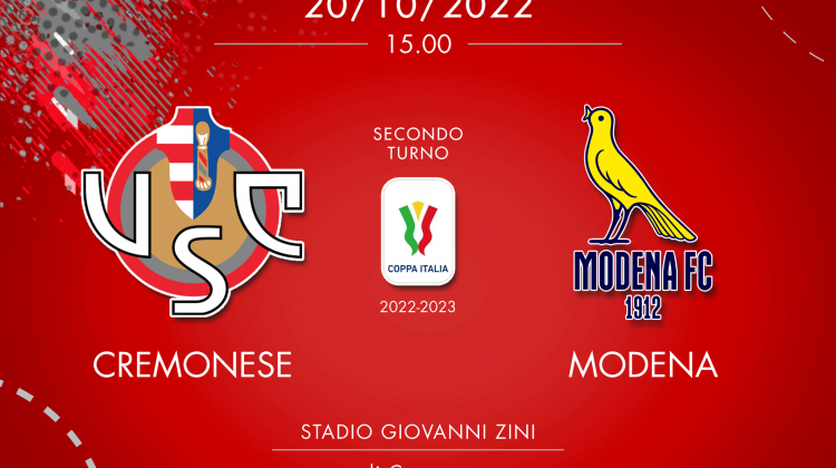 Cremonese-Modena 4-2 d.t.s, tabellino e cronaca