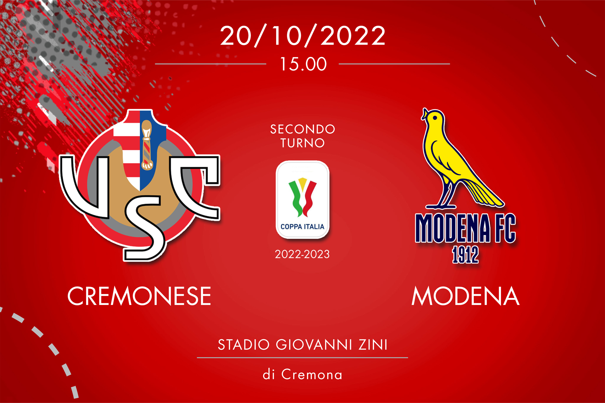 Cremonese-Modena 4-2 d.t.s, tabellino e cronaca