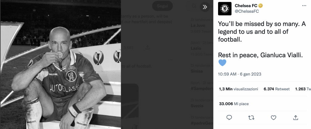 Addio Vialli, il saluto del mondo al nostro campione