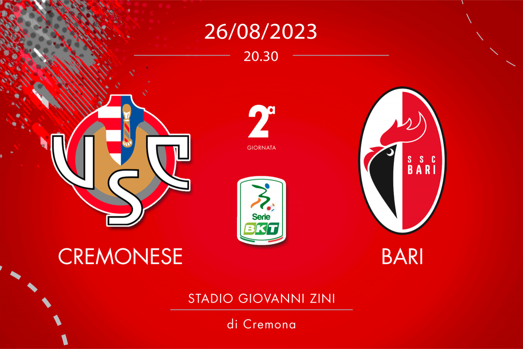 Cremonese-Bari 0-1, tabellino e cronaca