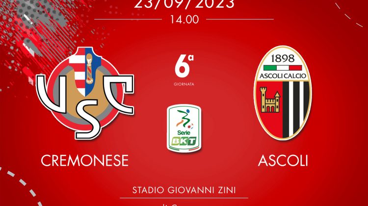 Cremonese-Ascoli 2-2, tabellino e cronaca
