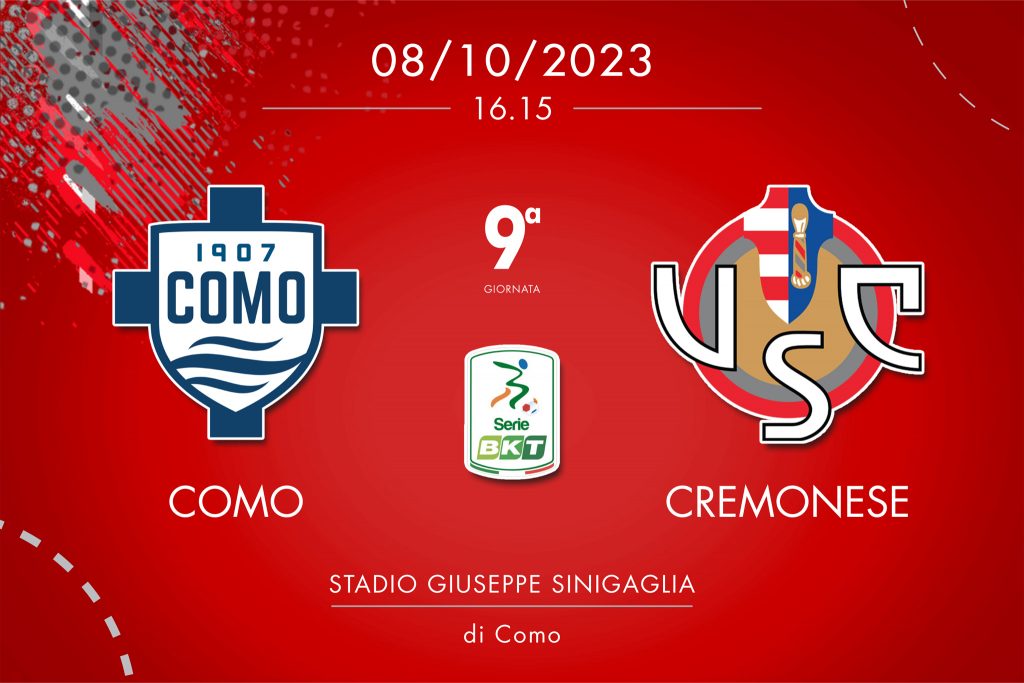 Como-Cremonese 1-3, tabellino e cronaca