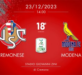 Cremonese-Modena 4-0, tabellino e cronaca
