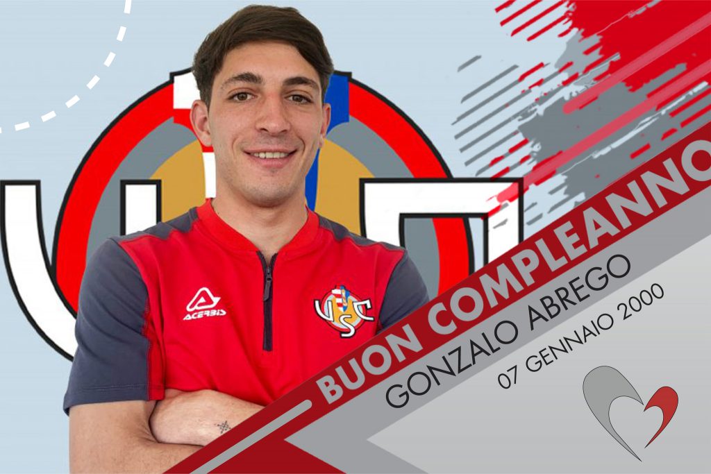 Tanti auguri Gonzalo Abrego, centrocampista grigiorosso