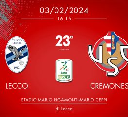 Lecco-Cremonese 0-1, tabellino e cronaca
