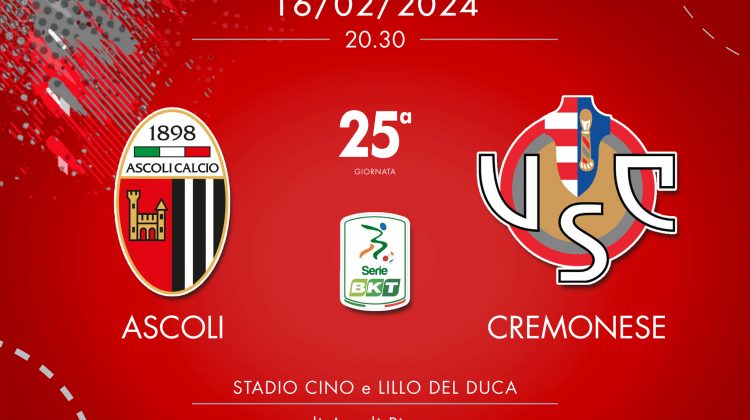 Ascoli-Cremonese 0-0, tabellino e cronaca