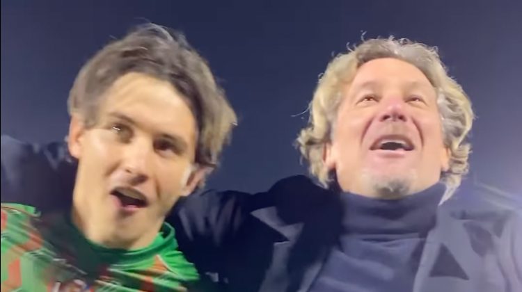 Lecco-Cremonese, Stroppa con la squadra in campo a far festa al 90′