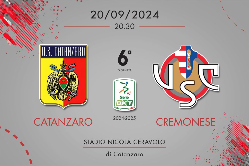 Catanzaro-Cremonese 1-2, tabellino e cronaca