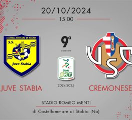 Juve Stabia-Cremonese 1-2, tabellino e cronaca