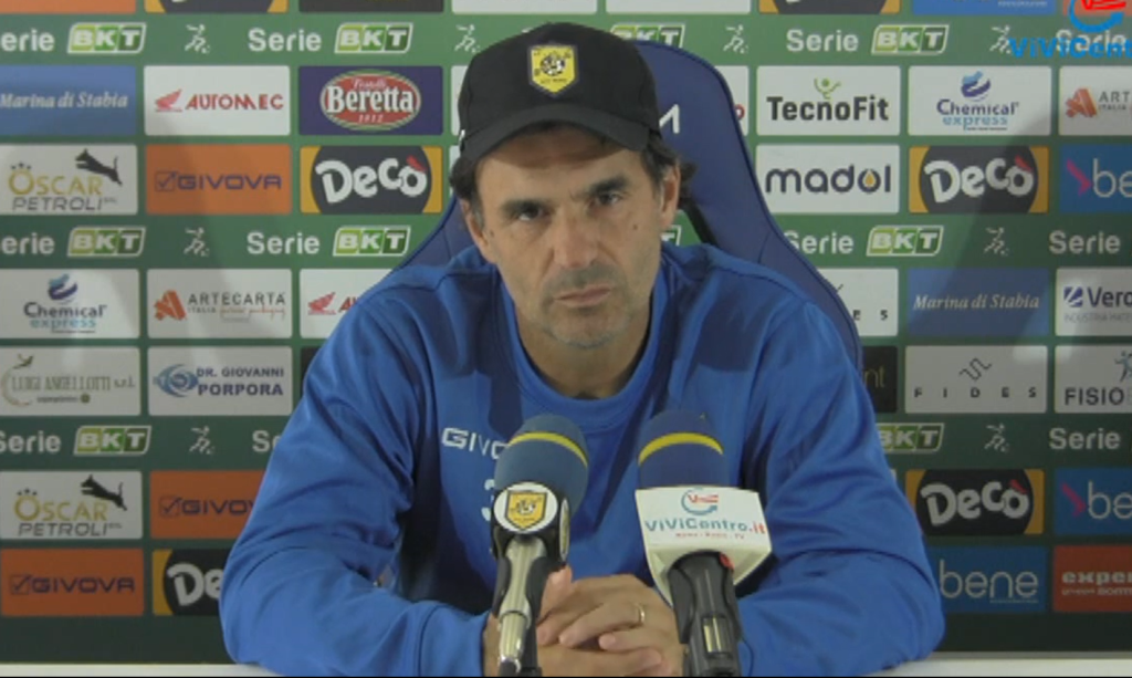 Juve Stabia, Pagliuca: «Perdere così fa male, abbiamo giocato meglio»