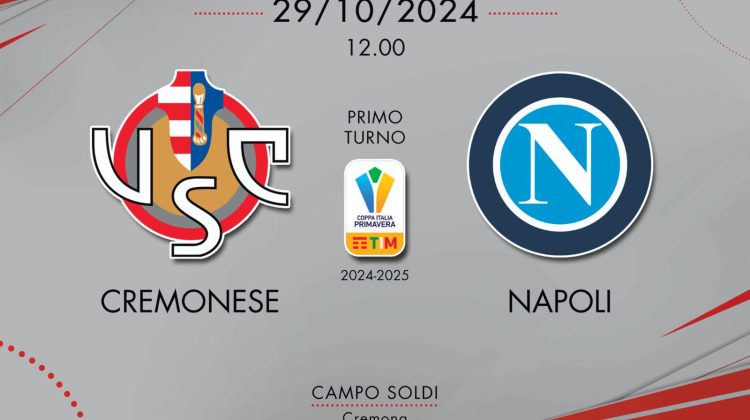 Coppa Italia Primavera, la Cremonese vince in rimonta: con il Napoli è 2-1