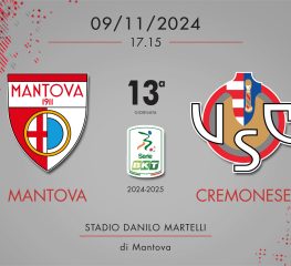 Mantova-Cremonese 1-0, tabellino e cronaca