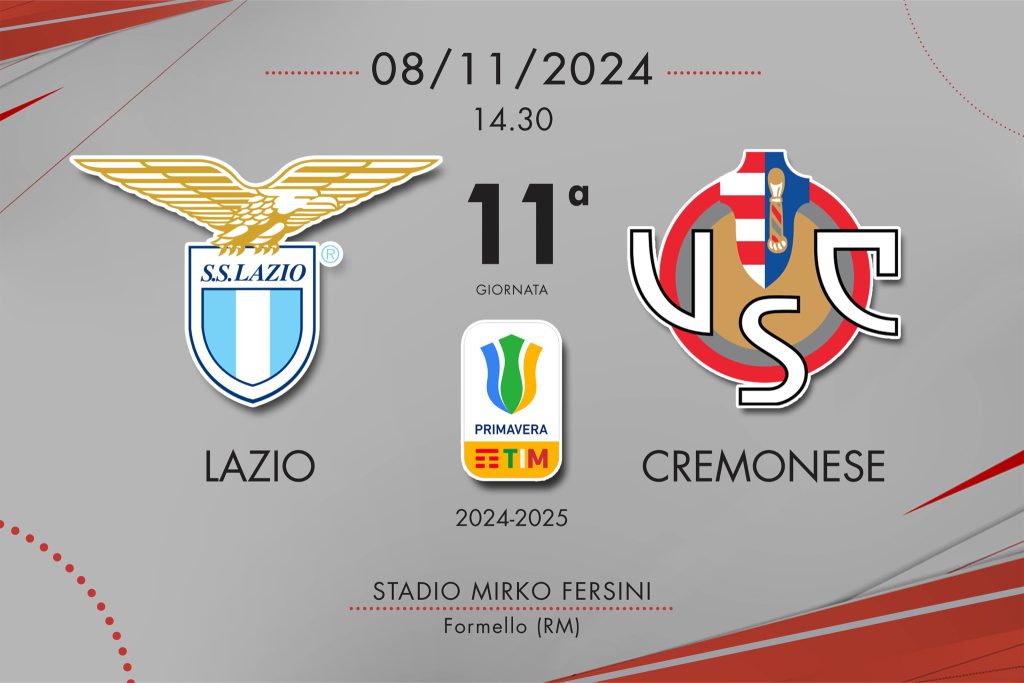 Cremonese Primavera, sconfitta pesante: contro la Lazio finisce 3-0