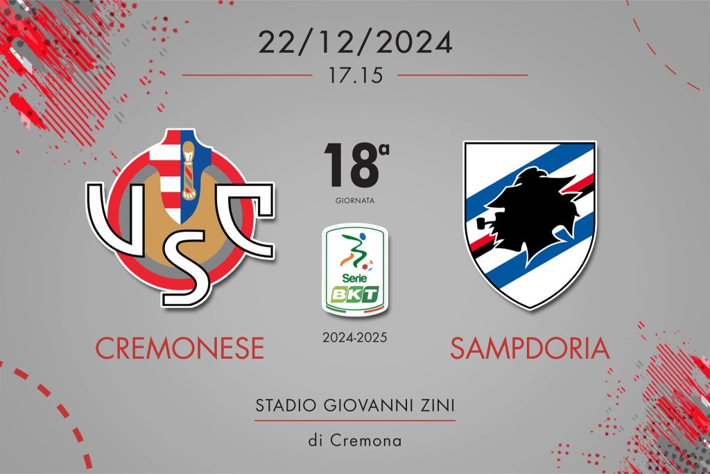 Cremonese-Sampdoria 1-1, tabellino e cronaca