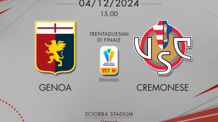 Coppa Italia Primavera, Cremonese eliminata: vince il Genoa 2-1