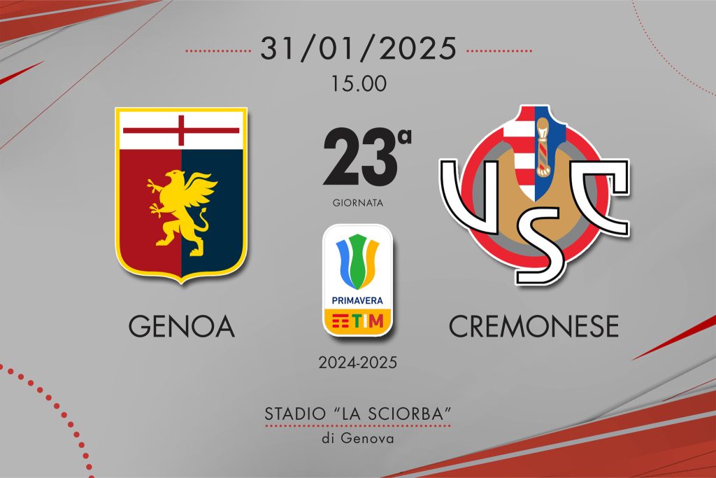 Cremonese Primavera, pareggio per i grigiorossi: contro il Genoa è 1-1