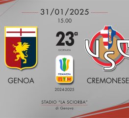 Cremonese Primavera, pareggio per i grigiorossi: contro il Genoa è 1-1