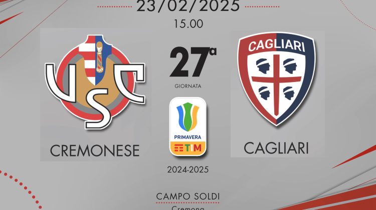 Cremonese Primavera, decide Gabbiani: contro il Cagliari è 2-0