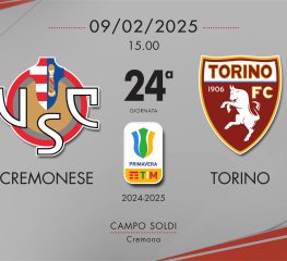 Cremonese Primavera, beffa nei minuti finali: vince il Torino 1-0